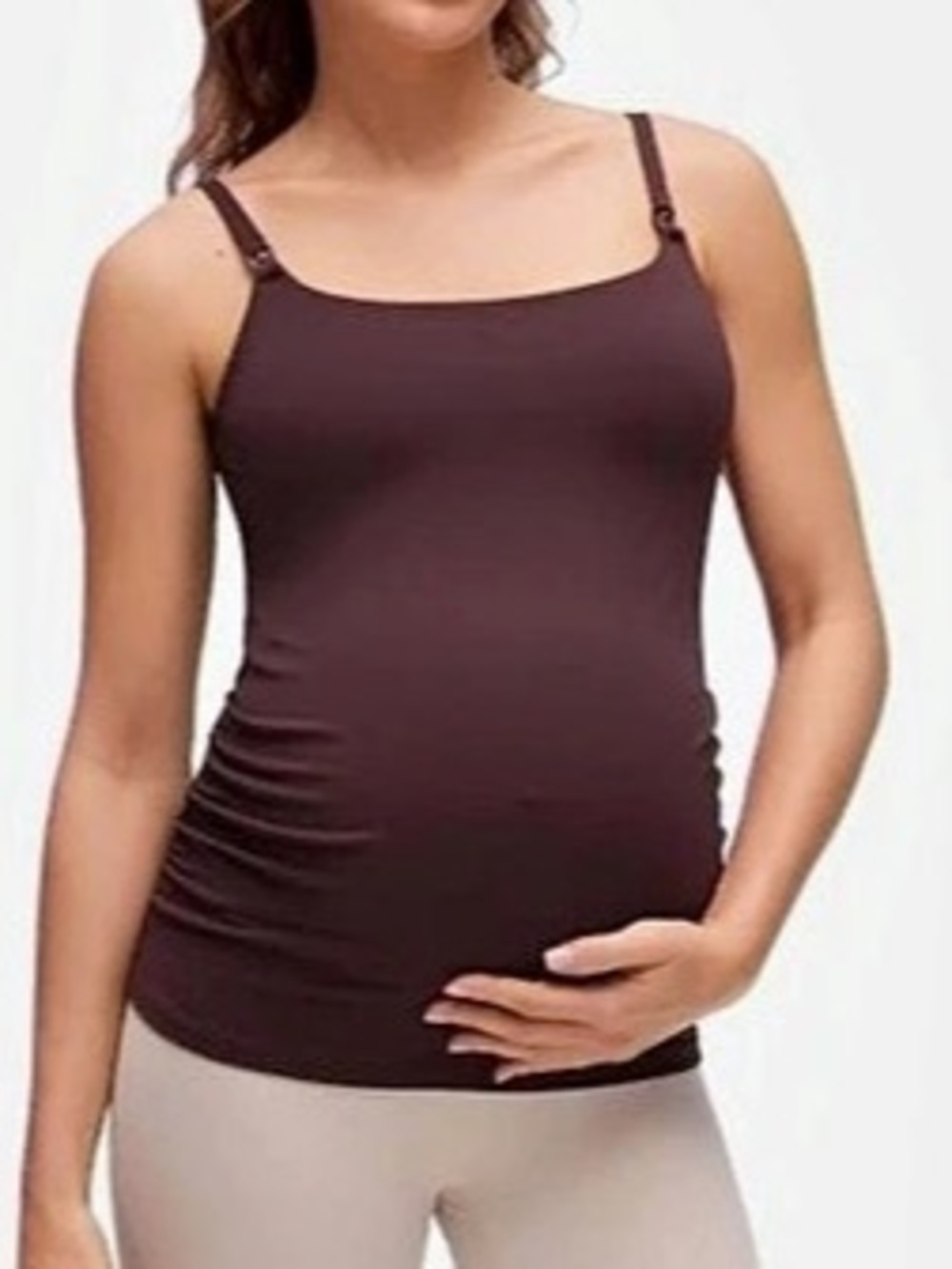 CRZ YOGA Butterluxe Maternity Nursing Tank Top Purple